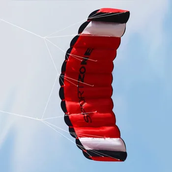 1,8 m de Linha Dupla, pára-Quedas Stunt Kite Diversão ao ar livre Voar com Vôo Ferramenta Parafoil Kite Exterior brinquedos de Praia do Esporte Bom de Asa Voadora Brinquedo