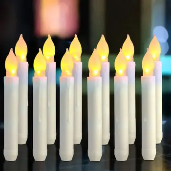 12Pcs Velas LED Luzes do Feriado Chama Bruxuleante círios Lâmpada Para o Casamento de Natal, Festa de Aniversário, Decoração Home