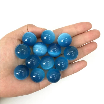 1PC Céu Azul, Pedra Olho de Gato Bola Azul Cryustal Esfera Bolas de Cristal Gem Cura Pedras Dons Naturais de Cristais de Quartzo