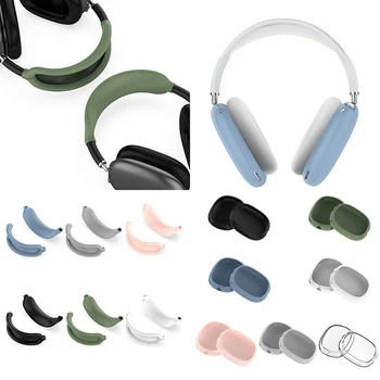 1PC Macio e Lavável, Cabeça de Cobertura Para AirPods Max Fones de ouvido de Silicone Caso Protetor de Tampa de Substituição do Fone de ouvido Acessórios