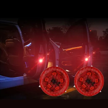 2 Pares de LED Carro Porta de Abertura para o Aviso de Segurança Anti-colisão Luzes da Opel VAUXHALL MOKKA Zafira Insígnia Vectra Antara