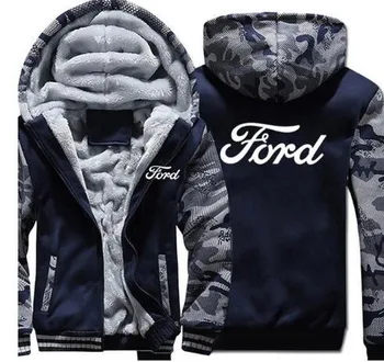 2022 de Alta qualidade Novo Ford Hoodies Casaco de Inverno, Moda masculina Casual Lã com Forro de Lã Ford Camisolas Pullover Casaco de Homem