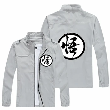 2022 nova primavera, outono homens goku logotipo jaquetas popular impressa moda casual solta jaqueta de motocicleta