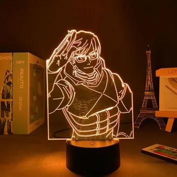 3D Lâmpada Anime Decoração de Luzes do Painel de Led, Meu Herói Academia Filhos da Luz Noturna Frete Grátis Para o Quarto Candeeiro de Mesa