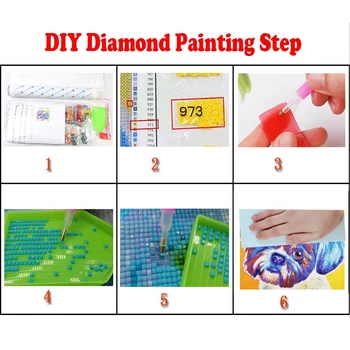 5D DIY Diamante Pintura de Flores Amor Cheio Quadrados&Redondos Diamante bordado de miçangas ponto Cruz Diamante mosaico de decoração de casa 4