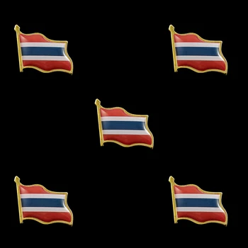 5PCS Tailândia Metal Pin de Lapela o Emblema Esmalte Frente e Clipe de Borboleta Gola Pin