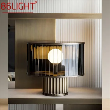 86LIGHT Moderno, Lâmpada da Tabela do DIODO emissor de Criativos de Vidro Redondo Vintage Mesa de Luz para a Home do Quarto-de-Cabeceira Decoração