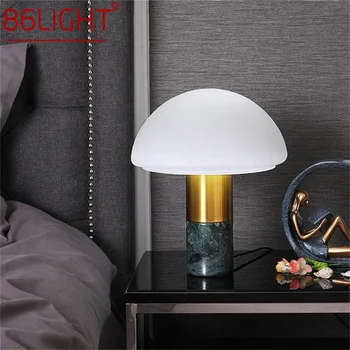 86LIGHT Nórdicos, Lâmpada da Tabela de Moda Contemporânea Mármore Cogumelo Simples Mesa de Luz para a Home Sala Quarto de Hotel em Decoração