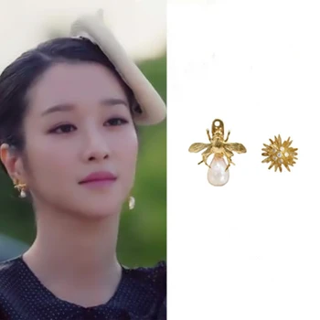 abelha Seo Sim Ji mesmo 2021 de moda de nova Borla Brincos com elegante coreano temperamento de alta qualidade Brincos de Alta Qualidade