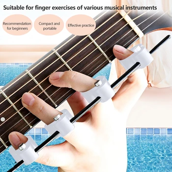 Ajustável Dedo Expansor De Guitarra De Formação Span Treinador Dedo De Cor Sólida Para Instrumento Musical
