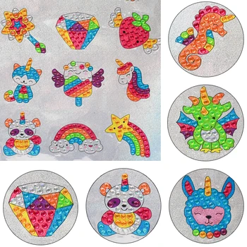 Alta Qualidade 5D DIY Diamante Pintura Kits para as Crianças Mosaico Adesivo por Números de Kits de Artes e Ofícios Conjunto para Crianças