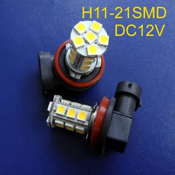 Alta qualidade de 12V 5050 H8 diodo emissor de luz de neblina,Carro H11 led luzes de nevoeiro H11 lâmpadas led frete grátis 50pcs/monte