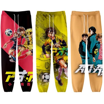 Anime Ao Ashi Aoashi Calças de Suor 3D Corredores Calça Casual Calças dos Homens/Mulheres do Hip Hop Calça Pantalon Homme Streetwear