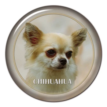 Auto-Adesivo Decalque Chihuahua Cão V1 Adesivo de Carro Decorações no pára-choques Traseiro Janela Laptop 13CM/17CM