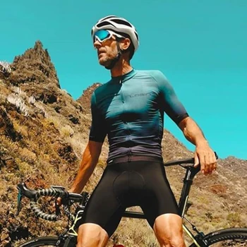 Camisas Pro Cycling Terno de Manga Curta de Bicicleta Jersey Roupas Maillot Ciclismo Camisa dos Homens do Verão Respirável Moto Conjunto de Roupas