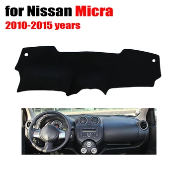 Carro tampa do painel de controle da esteira para Nissan MICRA, de 2010 a 2015 anos, a movimentação da mão Esquerda dashmat pad traço cobre dashboard acessórios