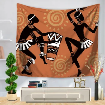 Casa Decorativos de Parede Pendurado Carpetes Tapeçaria Retângulo Colcha Cor África Étnica de dança Padrão GT1171 4