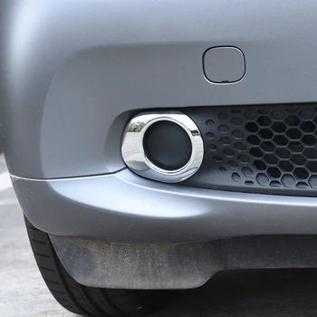 chrome grade Dianteira luz de nevoeiro Dianteira tampa decorativa Para a Mercedes Novo 2015 Smart Fortwo 453 Exterior do Carro peças de Montar Acessórios