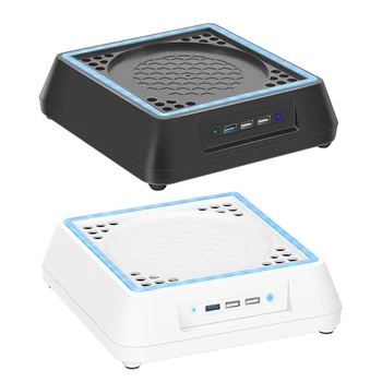 Console Cooler Carregador de Montagem da Base de dados de Suporte Colorido Respiração Base de Resfriamento Fã de Acessórios Compatíveis com o XB Série X