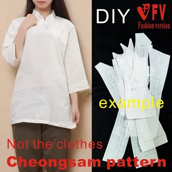 Costura mapa clássico Chinês colar de pé casual melhorado cheongsam 1:1 peça de vestuário tornando padrão BQP-7