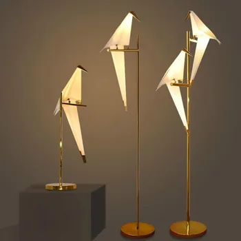 Criativo Pássaro Livre Vertical de Pé Morden as Lâmpadas de desenhos animados para Decoração Sala Quarto Cozinha de Altura Pássaro Lâmpada de Chão Luzes