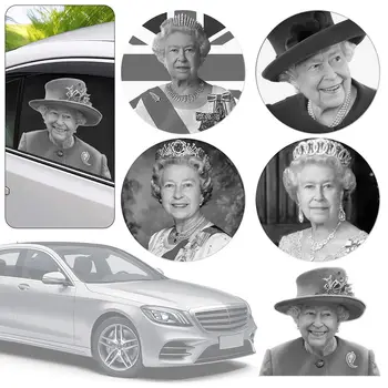 Durável Elizabeth II 70 Anos de Sua Majestade Carro Ornamento Comemorar Janela do Carro Adesivo de Carro Decal Rainha Platinums Jubileu
