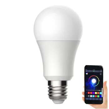 E27 B22 E26 RGB LED Smart Bulbo 6W Bluetooth Lâmpada Mágica App Cotrol de Voz controlado Mudança de Cor AC85-265V 4