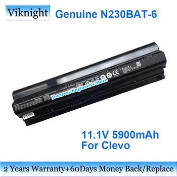 Genuíno N230BAT-6 Bateria Para Clevo N230BAT-3 N230BAT6 Bateria do Laptop 11.1 V 5900mAh 66Wh