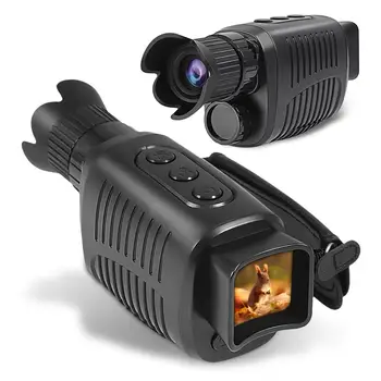 HD Visão Noturna Infravermelha Dispositivo de Uso Dual Câmera Monocular e Zoom Digital de 5X Telescópio Com o Cartão do TF Para o Exterior Viagens de Caça