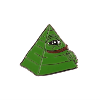 Illuminati Pepe Orgulho Pin De Lapela Meme De Internet Emblema