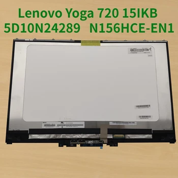 Laptop de Tela de Toque LCD de Montagem Com Moldura 5D10N24289 N156HCE-EN1 NV156FHM-N61 Para o Lenovo Yoga 720 15IKB
