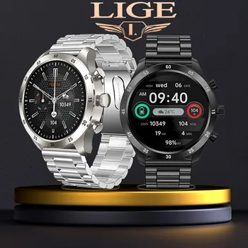 LIGE Full Touch de Negócios de Smart Watch Homens Mulheres de Chamada Bluetooth Smartwatch de Fitness Tracker relógio de Pulso GTS 2 P8 além de assistir+Caixa