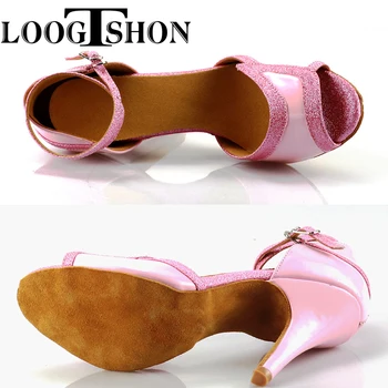 LOOGTSHON latina água de dança plataforma sapatos de mulher moda sapatos de Salto Alto Jazz Sapatos 3