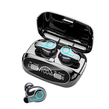 M32-B TWS Fone de ouvido Bluetooth V5.1 Fones De Ouvido Sem Fio Semi-Na-Orelha De Esportes Impermeável Display Digital Fones De Ouvido Estéreo