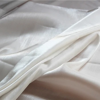 Mercerizado de Seda Tecido de Cetim Branco Brilhante DIY Decoração de Fundo Camisa Camisola de Noiva Saia Vestido de Designer de Roupas de Tecido