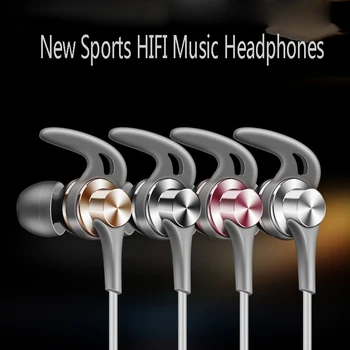 Moda Esporte No ouvido intra-Auricular Com Micro 3,5 mm de Metal Pesado de Graves da Música em Estéreo de Cancelamento de Ruído Fones de ouvido Gamer Para Smartphone