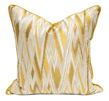 Moda geométricas abstratas amarelo decorativos jogar travesseiro/almofadas caso de 45 a 50,moderno europeu capa de almofada de decoração para casa