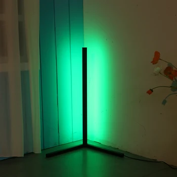 Moderno RGB LED Lâmpadas de Assoalho de Iluminação interno Ambiente de Controle Remoto de Pé um Quarto de Luz de Cabeceira, Sala de Jantar Decoração