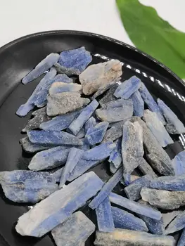 Natural Cianita de Cascalho de Quartzo Azul Cristal Mineral amostra áspero stoneTumbled Reiki Cura a decoração home