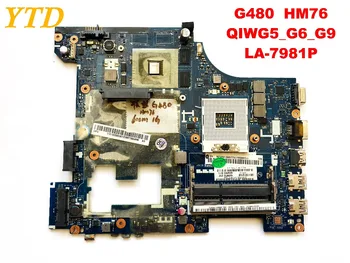Original Lenovo G480 laptop placa-mãe G480 HM76 QIWG5_G6_G9 LA-7981P testado boa frete grátis