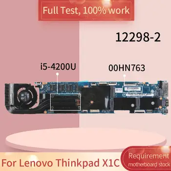 Para Lenovo Thinkpad X1C 12298-2 00HN763 SR170 i5-4200U DDR3L Notebook placa-mãe placa-mãe teste completo 100% trabalho