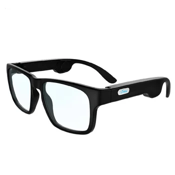Para xiaomi huawei Bluetooth Smart Óculos de Áudio Osso Condução de Chamar de Esporte Estéreo Óculos de sol Fones de ouvido de Música Som HD Smart 5