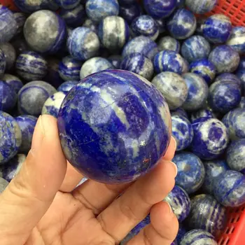Pedra preciosa Natural bolas Polido lápis-lazúli esfera de Cristal para a decoração home