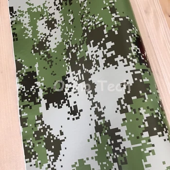 Popular de Cinema Digital de Camuflagem de Vinil Carro Envoltório Verde do Exército de Vinil BOLHA de Ar Livre Floresta Verde Impresso Caminhão Carro Quebra Adesivo