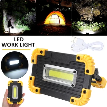 Portátil do Diodo emissor de Luz Recarregável Spotlight Outdoor Camping Lampe de Emergência Led Lanterna Lâmpada de 5W