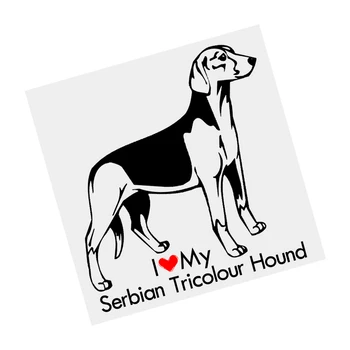 S61689# sérvio Tricolor Hound Dog Preto Transparente Adesivo de Carro de Vinil Decalque Impermeável Decorações para a Motocicleta Amortecedor de Laptop