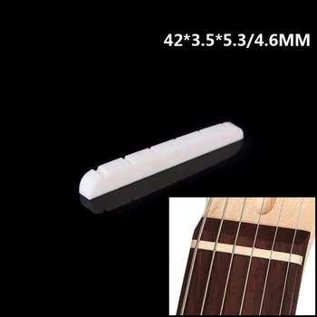 Substituição Para Fender Strat Tele ST TL Guitarra Elétrica Osso Porca 6 Seqüência de Guitarra de Ponte de Sela Acessórios para Instrumentos