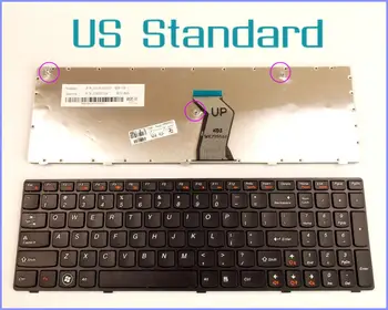 Versão em inglês dos EUA do Teclado para LENOVO V-109820BS1 25-009754 25011306 MP-0A N4T-NOS Laptop Com Moldura