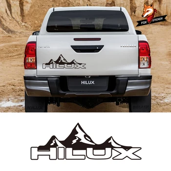 Vinil Adesivo de Carro de Corrida de Montanha Porta Traseira Listras Gráficas para Toyota Hilux Revo Vigo Tronco Adesivo