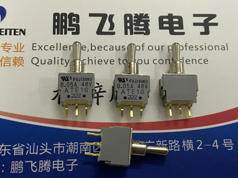 1PCS Japão FUJISOKU ATE1G-2M3-10-Z em miniatura seletora de 3 metros 3 mudanças esquerdo e direito duplo de reposição de 0.05 A